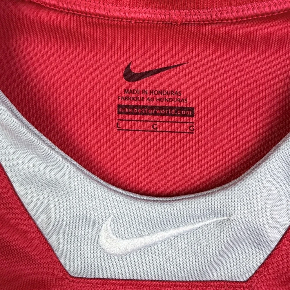 Nike Dri-FIT Team Performance Baseball Training Jersey Shirt 519556-631 Mens Red